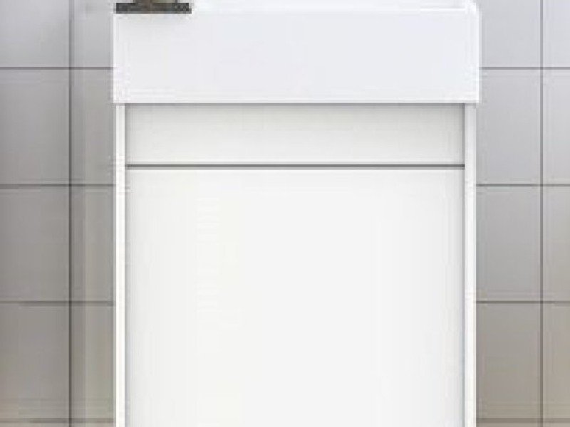 Тумба под раковину Art&Max Family 40 см подвесная, белый глянцевый, Family-400-1D-SO-BL