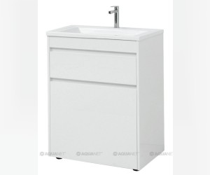 Тумба под раковину Aquanet Токио 68 00239291 (напольная, 1 ящик), цвет белый