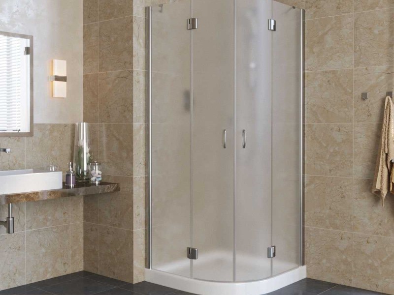 Душевой уголок Vegas Glass AFS Lux, 80 x 80 x 189.5 см, профиль глянцевый хром, стекло сатин