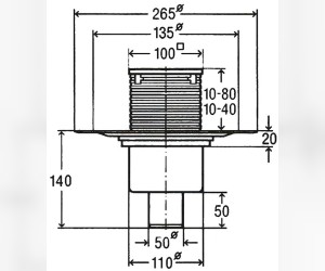Трап Viega Advantix 583224, 100 x 100 мм, с сухим затвором, с решеткой из нержавеющей стали