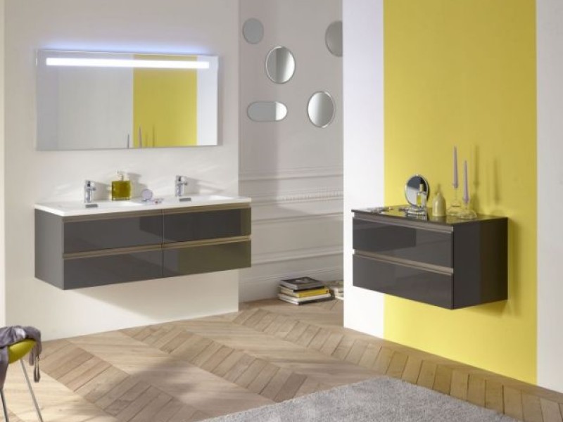 Шкаф подвесной Jacob Delafon Vox 80 см, EB2061-RA-G1C, цвет - белый блестящий лак