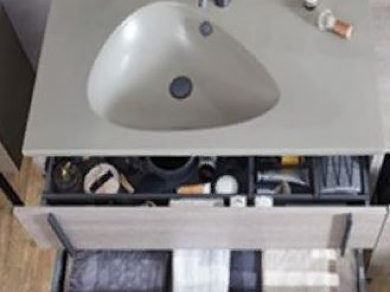 Тумба под раковину Jacob Delafon Nouvelle Vague 100 см, EB3032-E16, цвет - ореховое дерево