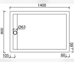 Поддон Aquanet Stone Lite 140 x 80 см, 00203600, с ножками и панелью, из искусственного камня
