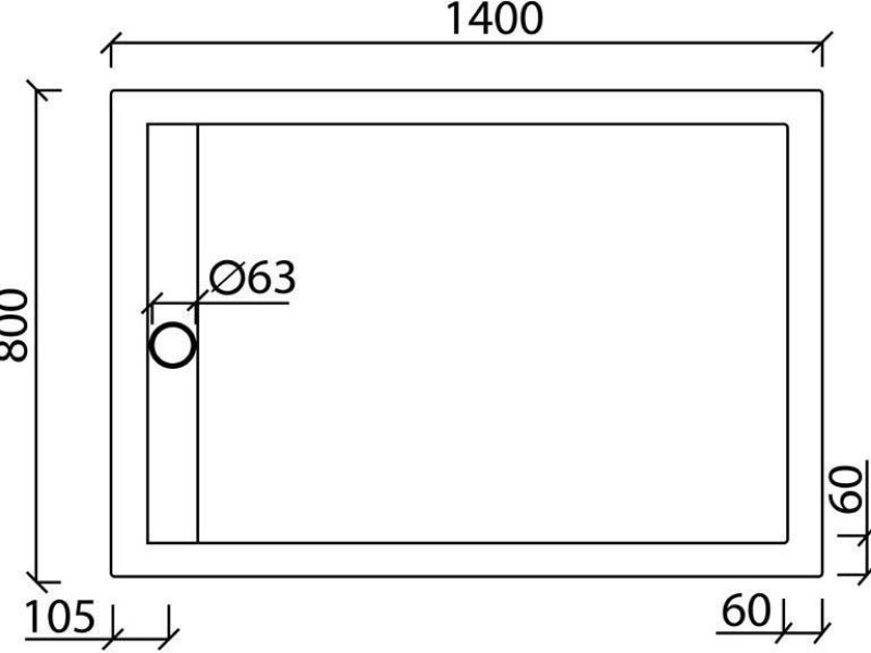 Поддон Aquanet Stone Lite 140 x 80 см, 00203600, с ножками и панелью, из искусственного камня