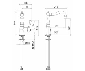 Смеситель Migliore Dallas 18608 для раковины - золото