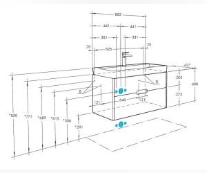 Тумба под раковину Акватон Оливия 90 см, бежевый, дуб велл, 1A254401OLVG0