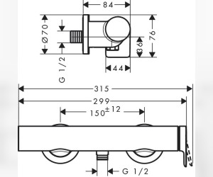 Смеситель Hansgrohe Vivenis для душа, белый матовый, 75620700
