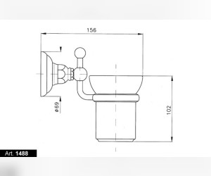 Стаканчик Nicolazzi Classica 1488CR, хром