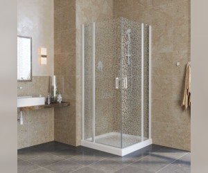 Душевой уголок Vegas Glass EFA Lux, 110 x 110 x 199.5 см, профиль глянцевый хром, стекло прозрачное