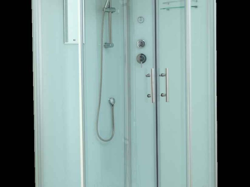 Душевая кабина Timo Standart Т-6602 Silver L/R 120 x 85 см, с крышей, с гидрозатвором, хром