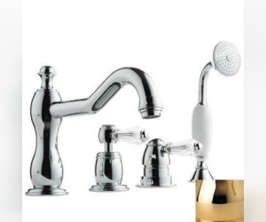 Смеситель Bandini Antico 5168400KK0G для ванны/душа, золото/ручка Swarowski Antico