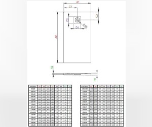 Поддон для душа Radaway Kyntos F, 210 x 100 см, прямоугольный, HKF210100-64