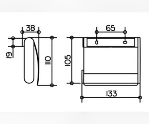 Бумагодержатель Keuco Plan 14960 010000
