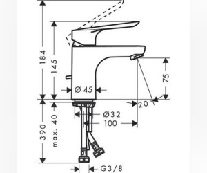 Смеситель для раковины Hansgrohe Logis E 71160000
