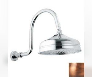 Верхний душ Bandini Antico 647350JJ06, 30x30 см, 1 режим струи, с держателем, медь