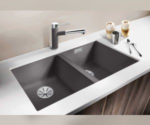 Мойка Blanco Subline 350/350-U 523574, антрацит