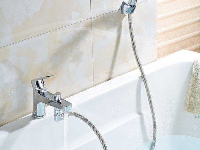 Смеситель для ванны Rossinka S35-38 на борт ванны