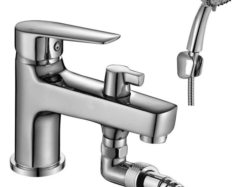 Смеситель для ванны Rossinka S35-38 на борт ванны