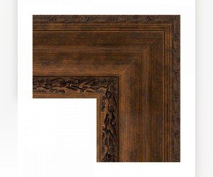 Зеркало в багетной раме Evoform Exclusive Floor BY 6179 117 x 207 см, состаренная бронза с орнаментом