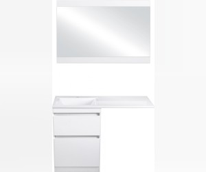 Зеркало Style Line Даллас 120 СС-00000393 Люкс, 120 см, подвесное, белое