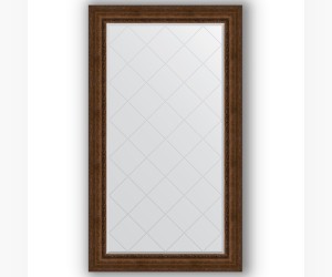 Зеркало с гравировкой в багетной раме Evoform Exclusive-G BY 4429 102 x 177 см, состаренная бронза с орнаментом