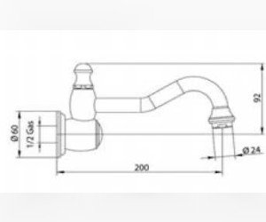 Излив Bandini Antico 6481200006, хром