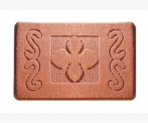 Коврик для ванной комнаты Milardo Harmony Style 40 x 70 см, MMI120M, harmony style, микрофибра, оранжевый