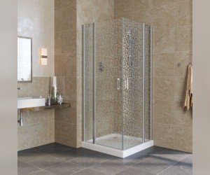 Душевой уголок Vegas Glass EFA Lux, 120 x 120 x 199.5 см, профиль матовый хром, стекло фея