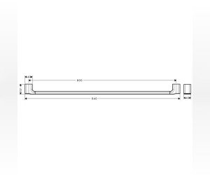 Полотенцедержатель Axor Urquiola 42480000, 84 см, хром
