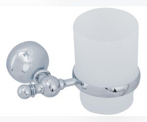 Стакан настенный Veragio Gialetta VR.GIL-6440.CR, матовое стекло/хром