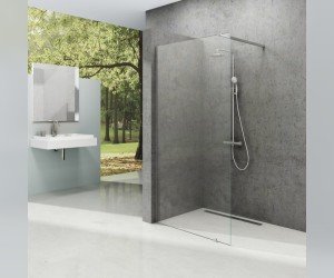 Душевая стенка Ravak Walk-In Wall ST, 120 см, профиль блестящий, витраж транспарент, GW9WG0C00Z1