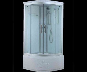 Душевая кабина Timo Standart Т-6690 Silver 90 x 90 см, с крышей, с донным клапаном, хром