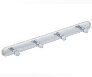 Планка с 4-мя крючками Veragio Gialetta VR.GIL-6437.CR, 31,5 см, хром