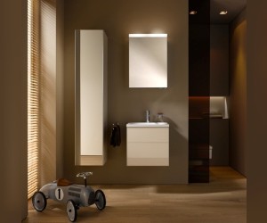 Тумба с раковиной Keuco Royal Reflex 34060 140000+34061 318001, фронт и корпус трюфель, 80*45*48,7 см