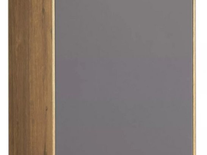 Шкаф Акватон Сохо 35 см подвесной, дуб веллингтон/графит софт, 1A258403AJA00