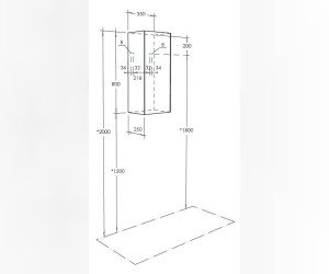 Шкаф Акватон Сохо 35 см подвесной, дуб веллингтон/графит софт, 1A258403AJA00