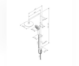 Душевой гарнитур Am.Pm Like F0780100, 3 режима лейки