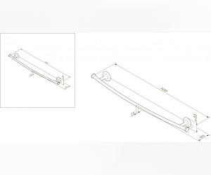Вешалка для полотенец Am.Pm Like 60 см, A80346400