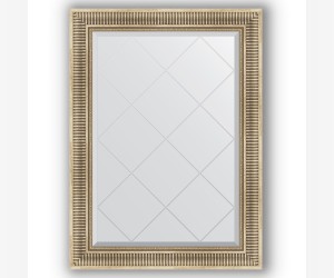 Зеркало с гравировкой в багетной раме Evoform Exclusive-G BY 4196 77 x 107 см, серебряный акведук