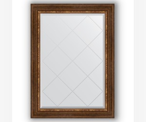 Зеркало с гравировкой в багетной раме Evoform Exclusive-G BY 4191 76 x 104 см, римская бронза