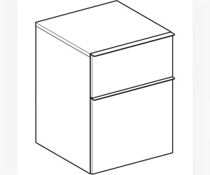 Шкафчик Geberit iCon 841047000, 45 см, цвет натуральный дуб