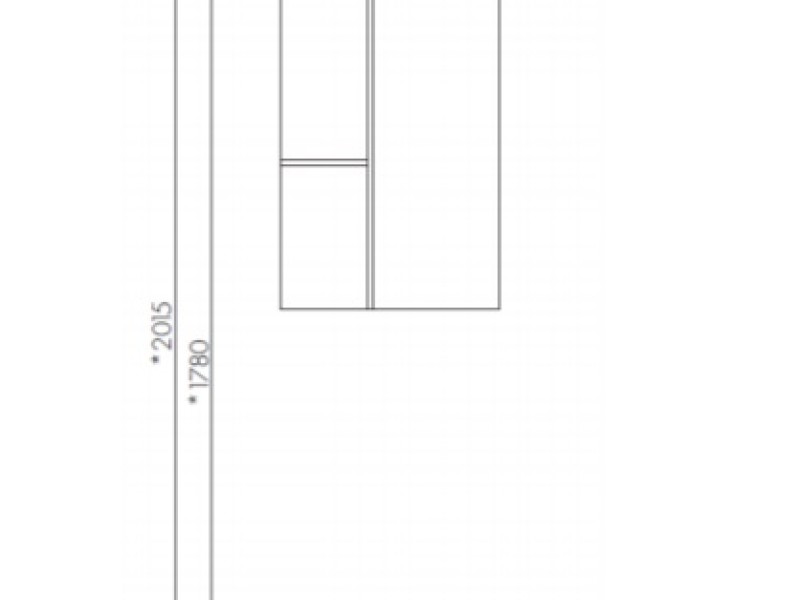 Шкаф для зеркала Акватон Мишель 1A244203MIX30 43 см, дуб рустикальный, фьорд