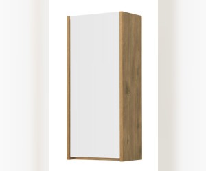 Полуколонна Акватон Сканди 35 см, белый глянцевый, дуб рустикальный, 1A255003SDZ90