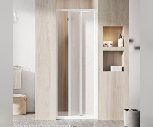 Душевая дверь Ravak Supernova SDZ2, профиль белый, витраж перл, 01V1010011