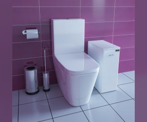 Тумба Санта Омега ТН-22, 307003, 1+1 ящика, напольная, белый