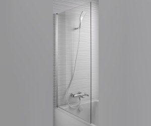 Шторка на ванну Jacob Delafon Struktura E6D042-GA 80 см, реверсивная