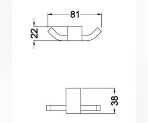 Крючок двойной Schein Rembrandt 061*2