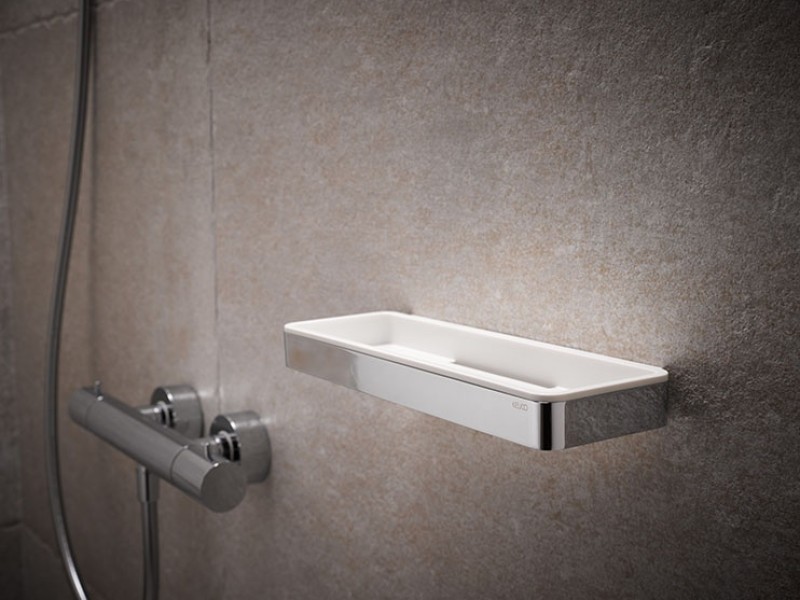 Корзинка для мыла Keuco Plan 14958 010051, хром, белый