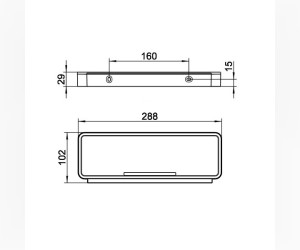 Корзинка для мыла Keuco Plan 14958 010051, хром, белый
