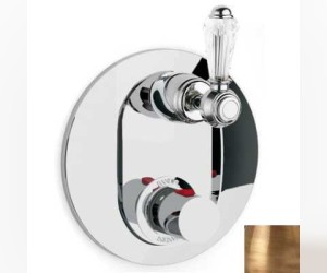 Смеситель термостатический Bandini Antico 824820YY06D для ванны/душа, ручка Swarowski Antico, бронза